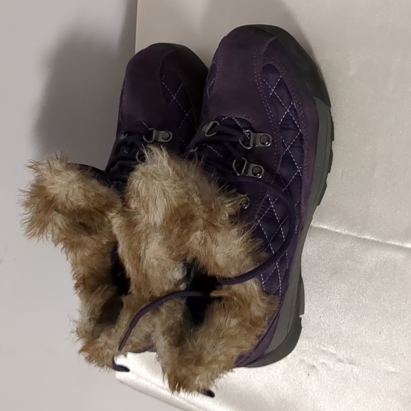 Lands' End Size 6B Suede Quilted Faux fur Bootie #Clearance#Lastprice#N… - Picture 4 of 8
